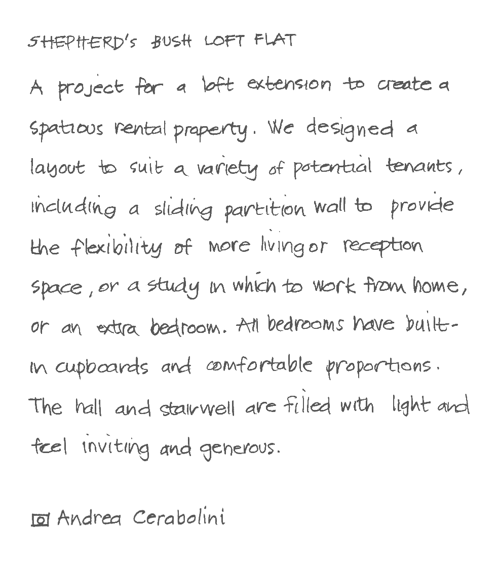 Text describing architectural project